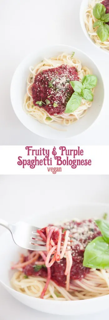 Fruity & Purple Spaghetti Bolognese