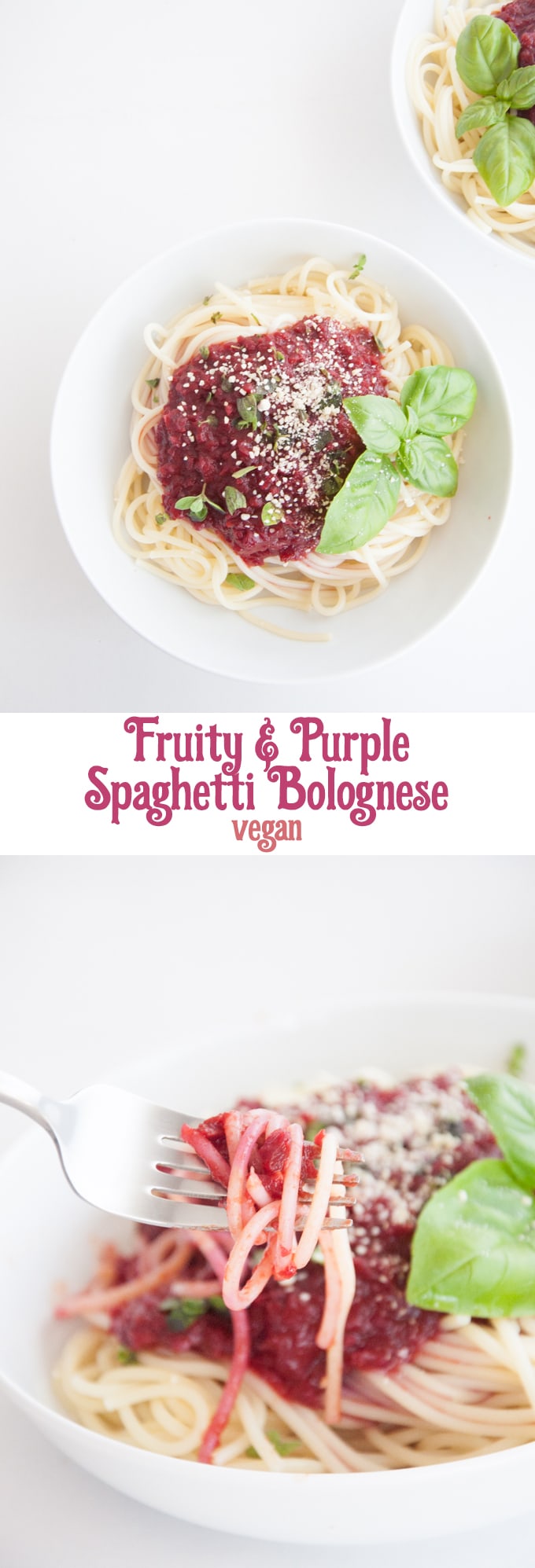 Fruity & Purple Spaghetti Bolognese | ElephantasticVegan.com