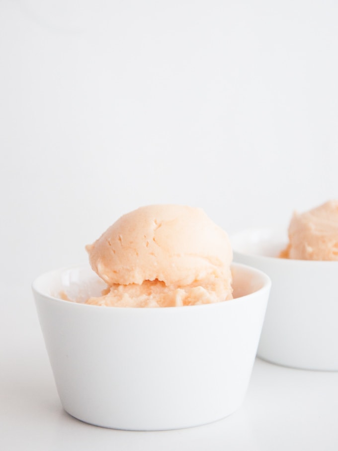 Vegan Cantaloupe Ice Cream