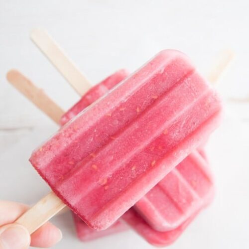 Vegan Raspberry Popsicles Recipe (4 ingredients) Elephantastic Vegan
