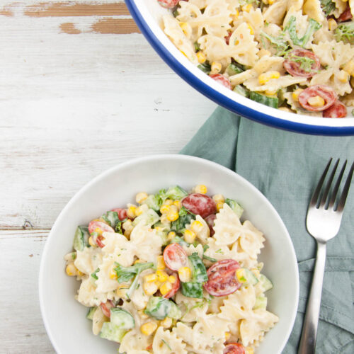 creamy vegan pasta salad