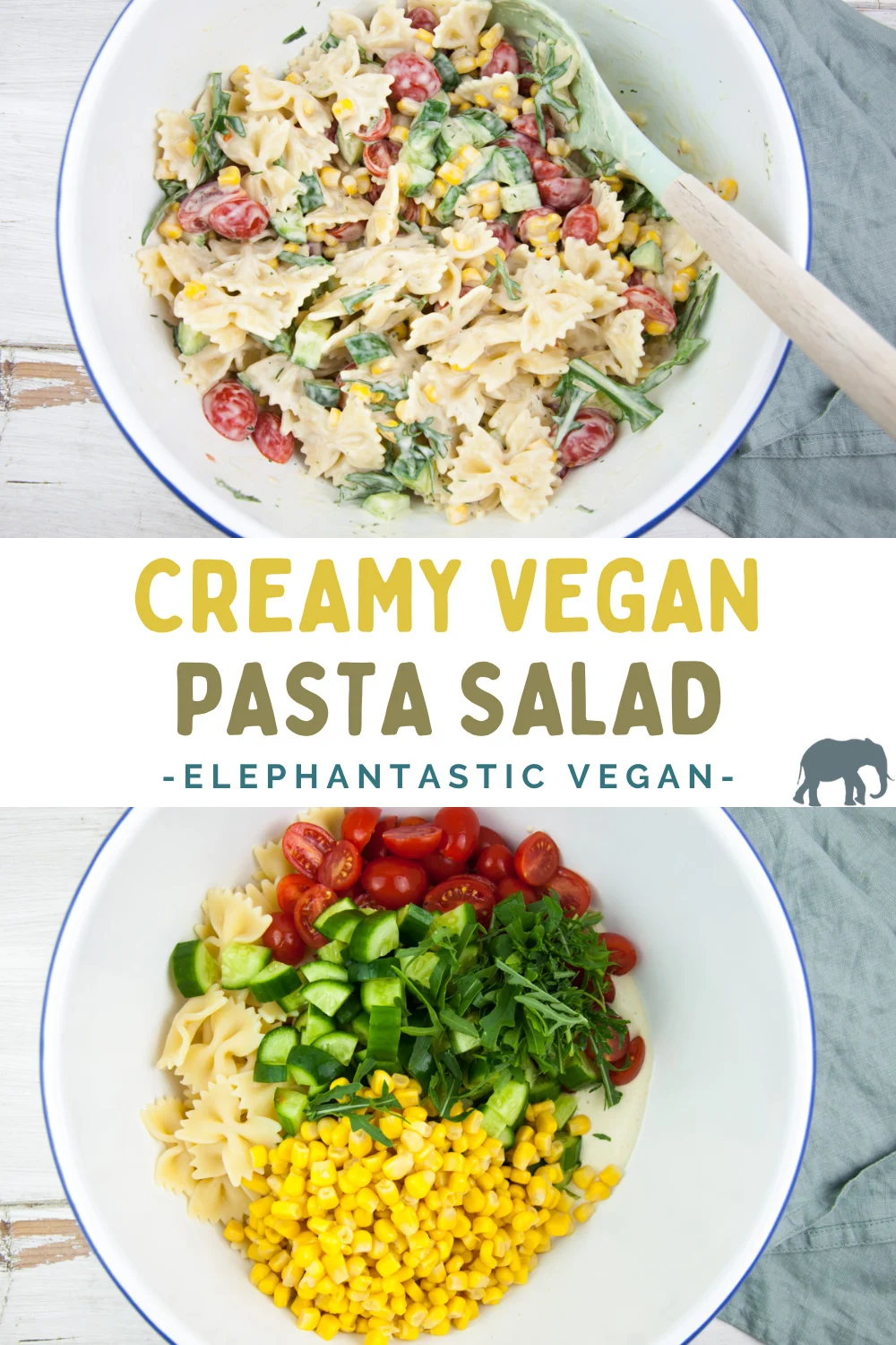 creamy vegan pasta salad