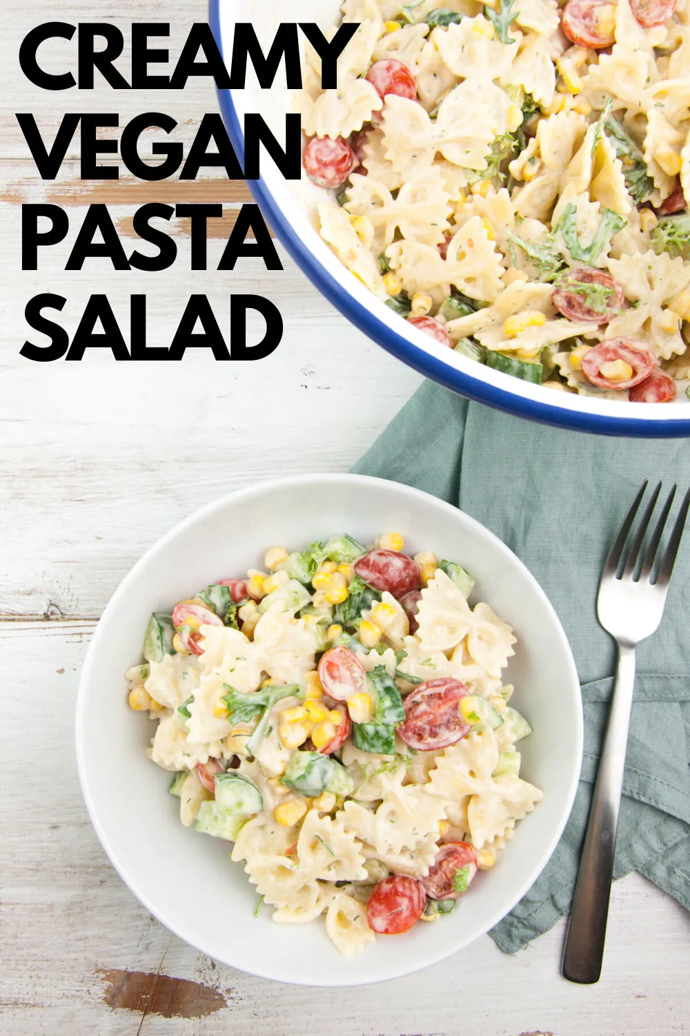 creamy vegan pasta salad