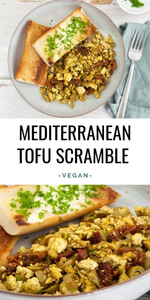 Mediterranean Tofu Scramble