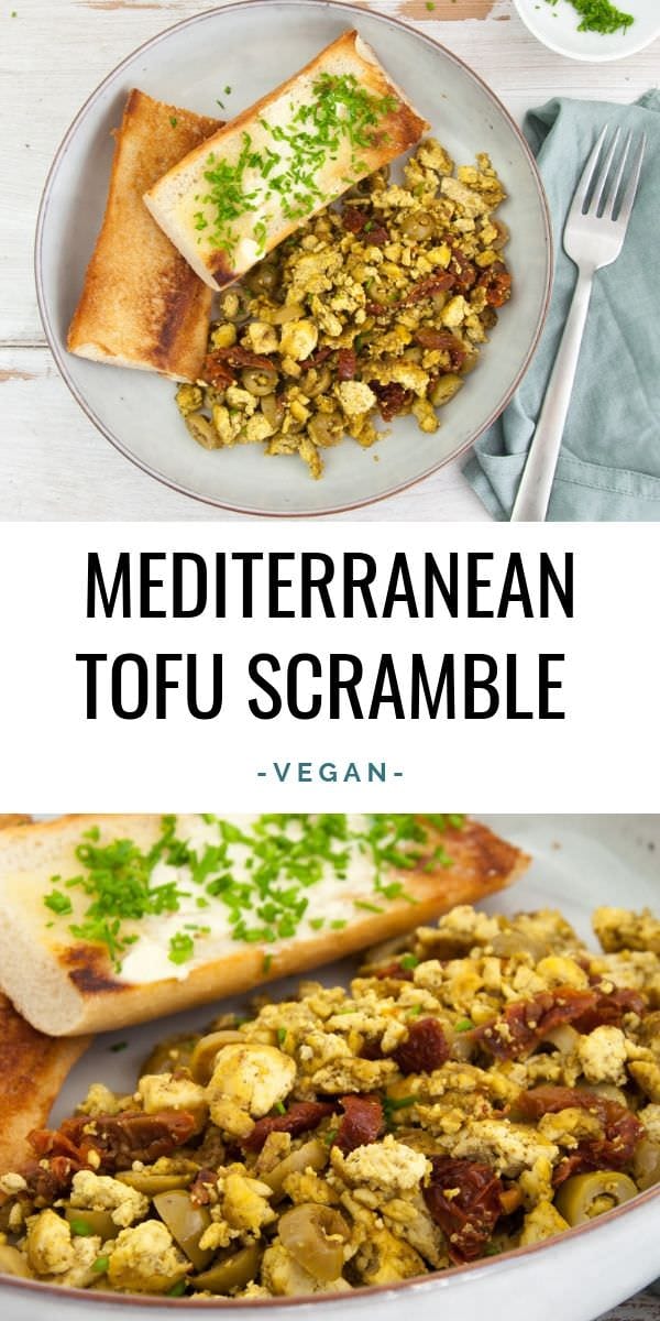 Mediterranean Tofu Scramble Recipe Elephantastic Vegan