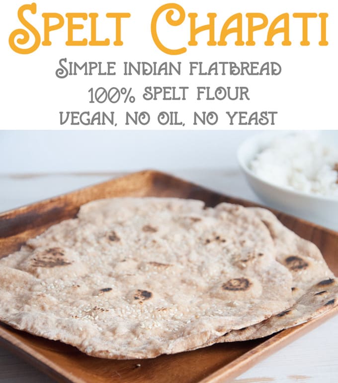 Spelt Chapati - Simple Indian Flatbread | ElephantasticVegan.com