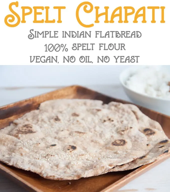 Spelt Chapati - Simple Indian Flatbread | ElephantasticVegan.com