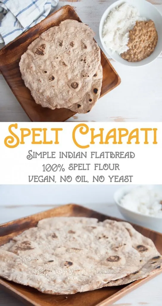 Spelt Chapati - Simple Indian Flatbread | ElephantasticVegan.com
