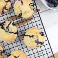 Vegan Blueberry Marzipan Muffins