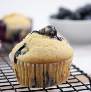 Vegan Blueberry Marzipan Muffins