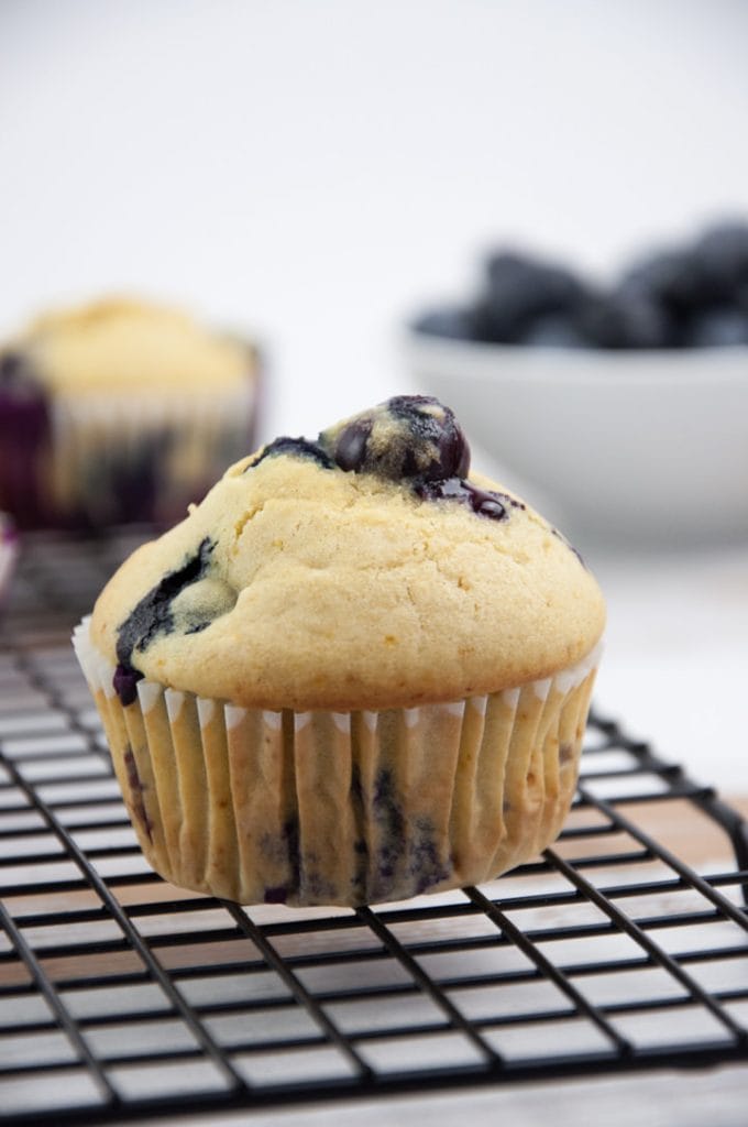 Vegan Blueberry Marzipan Muffins