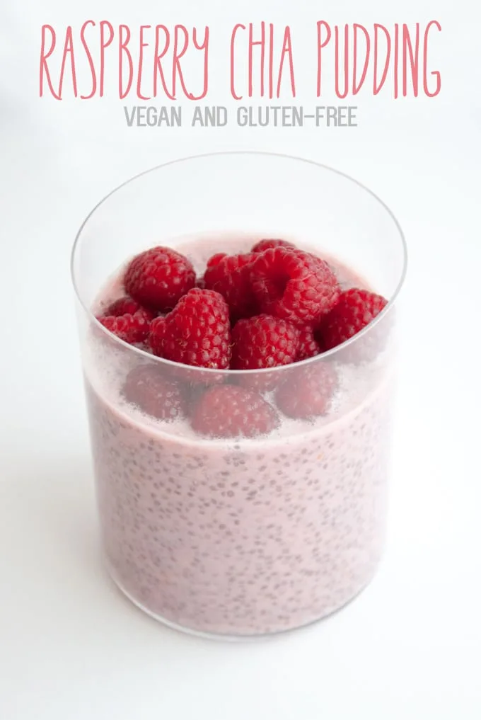 Raspberry Chia Pudding Recipe | Elephantastic Vegan