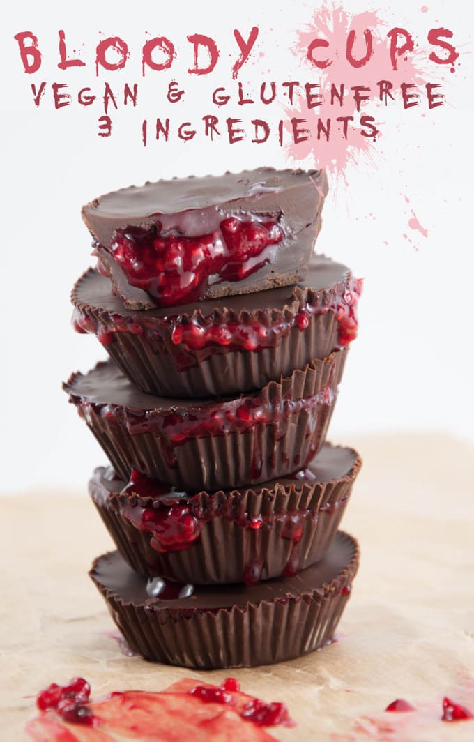 Bloody Cups for Halloween | ElephantasticVegan.com