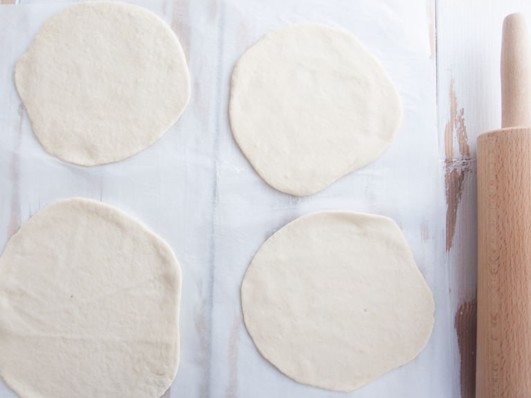 Vegan Calzone Dough rolled out