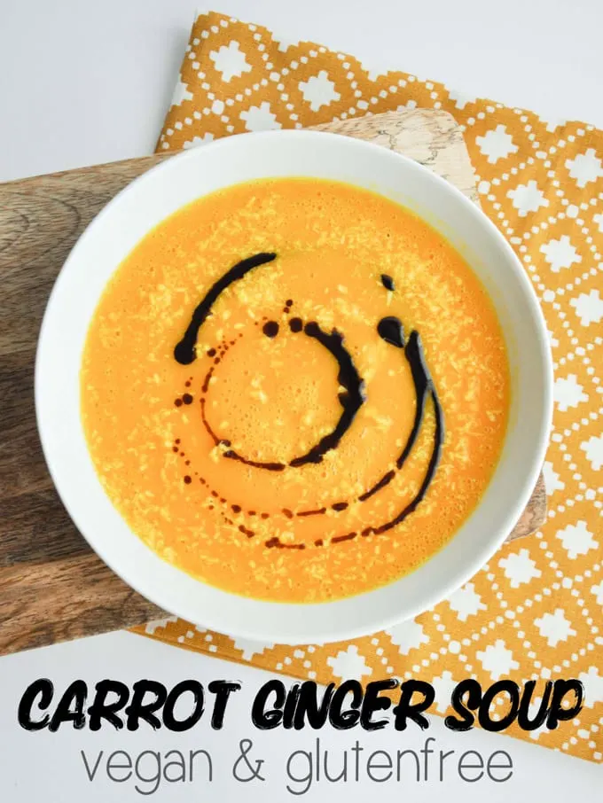 Vegan Carrot Ginger Soup | ElephantasticVegan.com