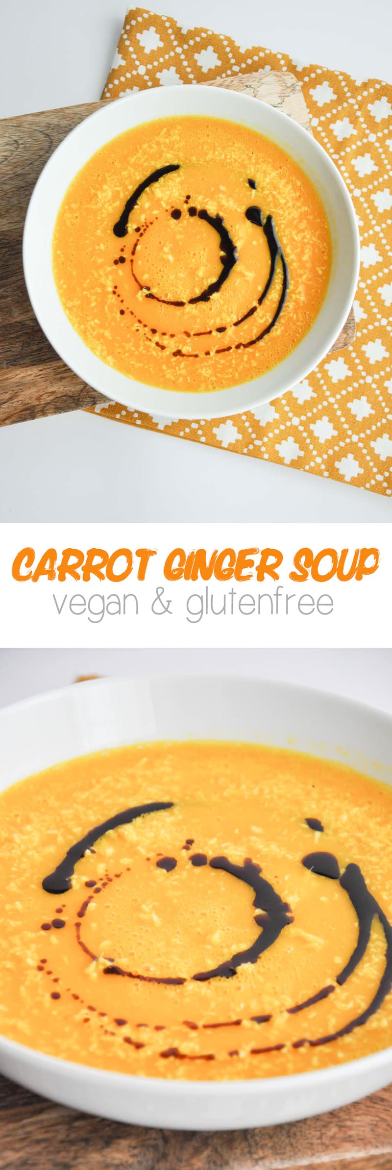 Vegan Carrot Ginger Soup | ElephantasticVegan.com