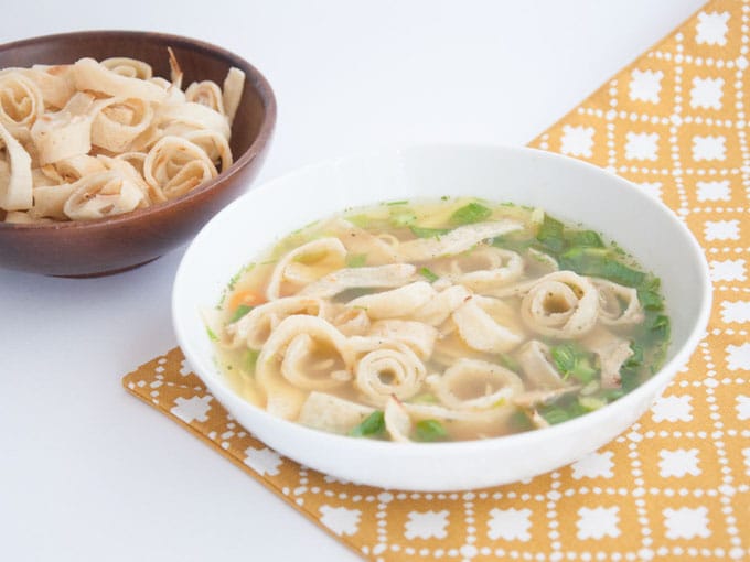Austrian Pancake Soup | ElephantasticVegan.com