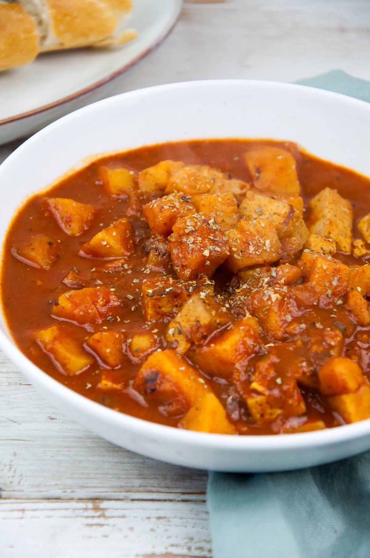 Vegan Goulash with Smoked Tofu and Potatoes