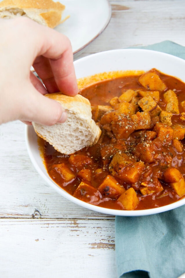 Vegan Goulash with Smoked Tofu Recipe Elephantastic Vegan