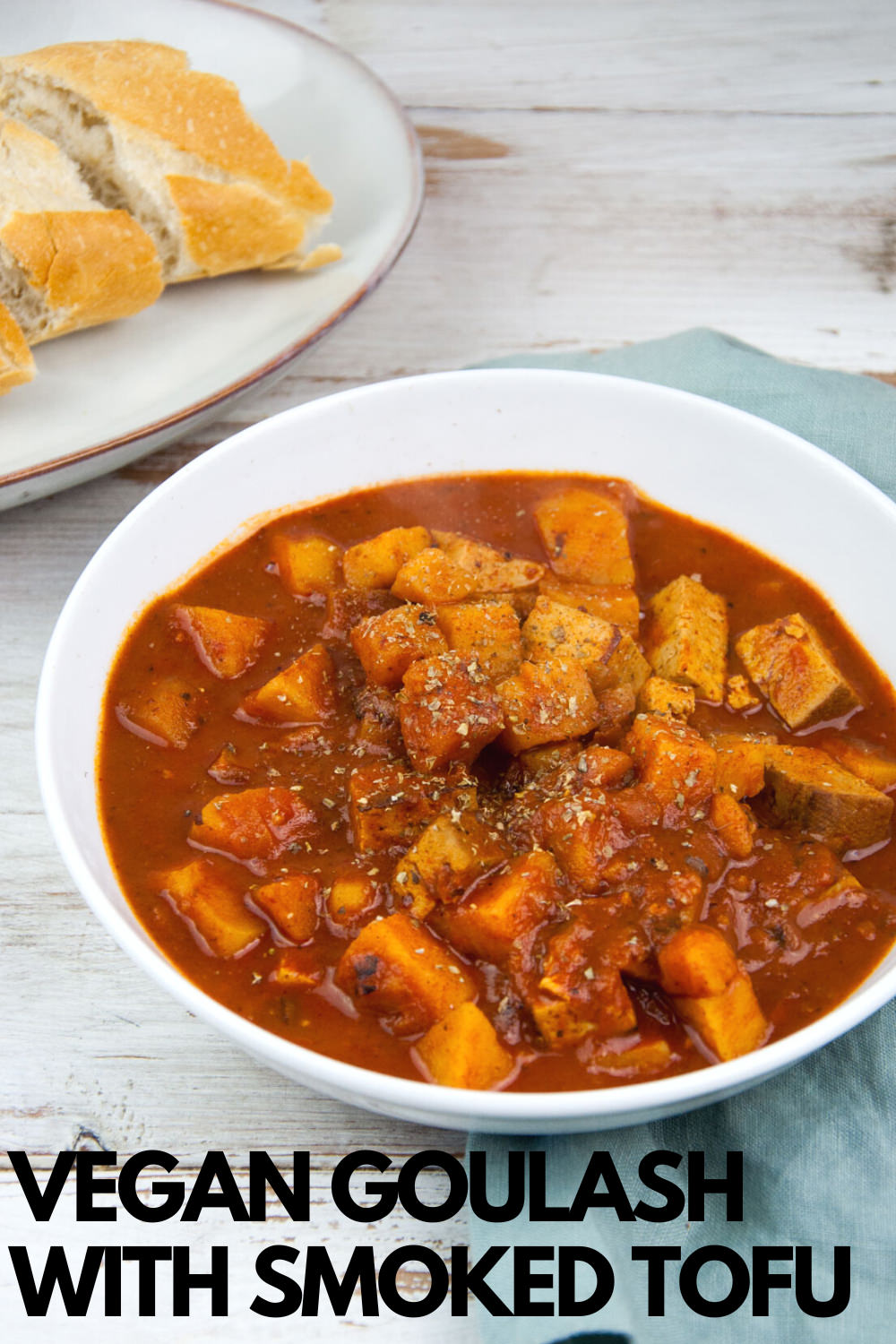 Vegan Goulash with Smoked Tofu and Potatoes