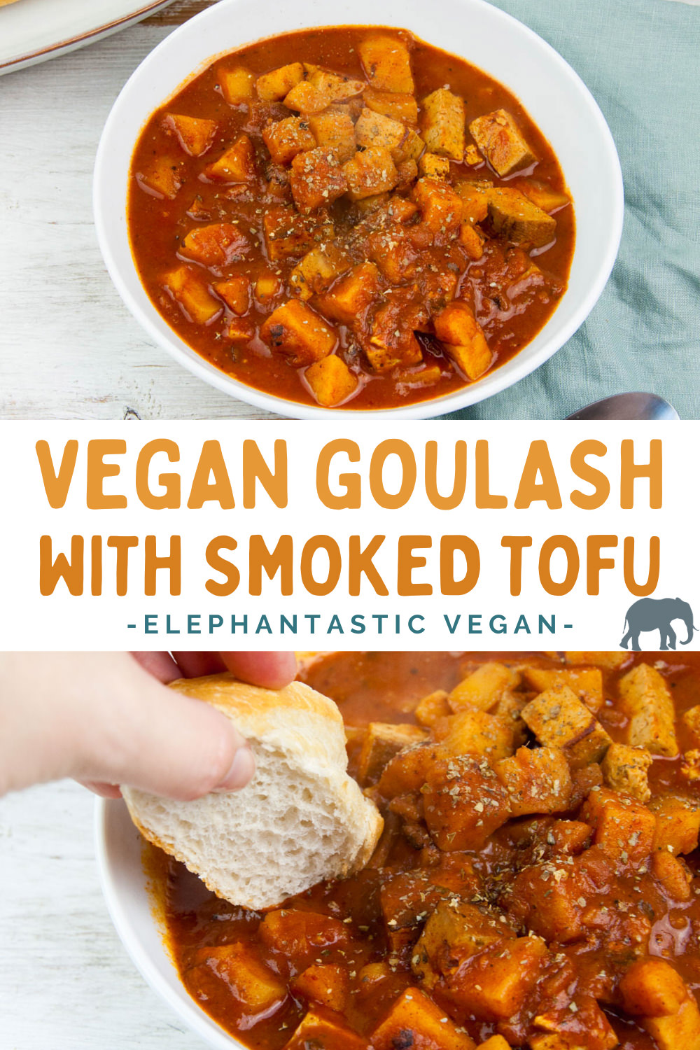 Vegan Goulash with Smoked Tofu and Potatoes