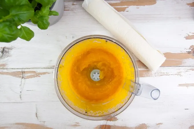 Pumpkin Puree in a Food Processor