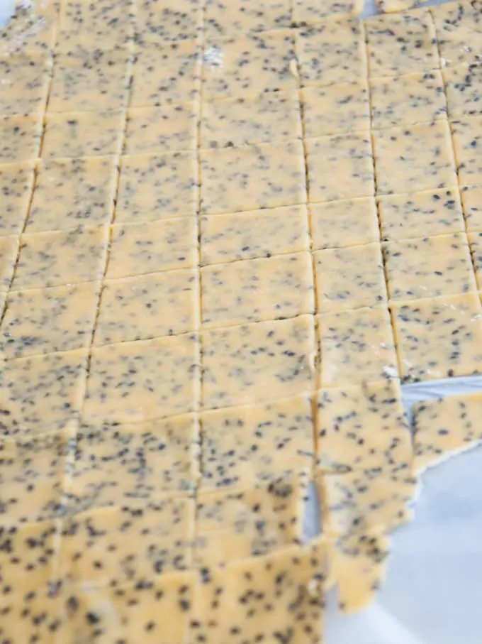 Gluten-free Vegan Chickpea Crackers Cut Chickpea Crackers
