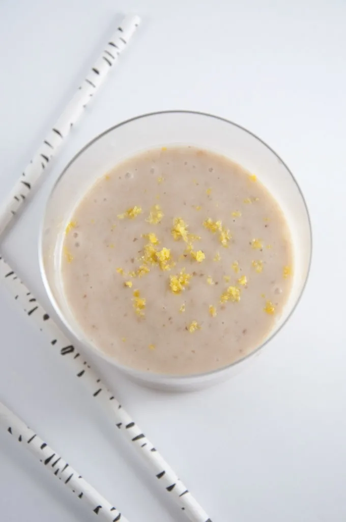 Lemon Cheesecake Smoothie | ElephantasticVegan.com