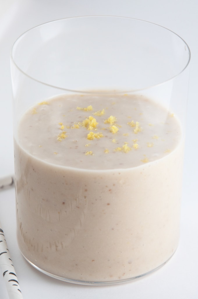 Lemon Cheesecake Smoothie | ElephantasticVegan.com