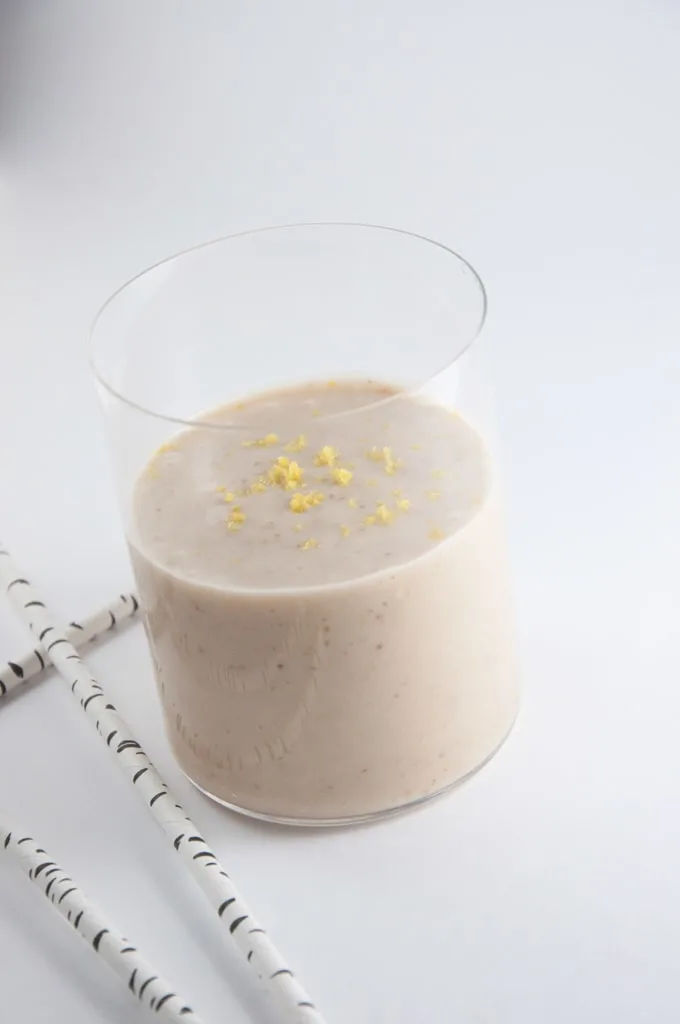 Lemon Cheesecake Smoothie | ElephantasticVegan.com