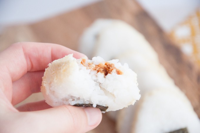 Peanut Butter Filled Onigiri | Elephantasticvegan.com