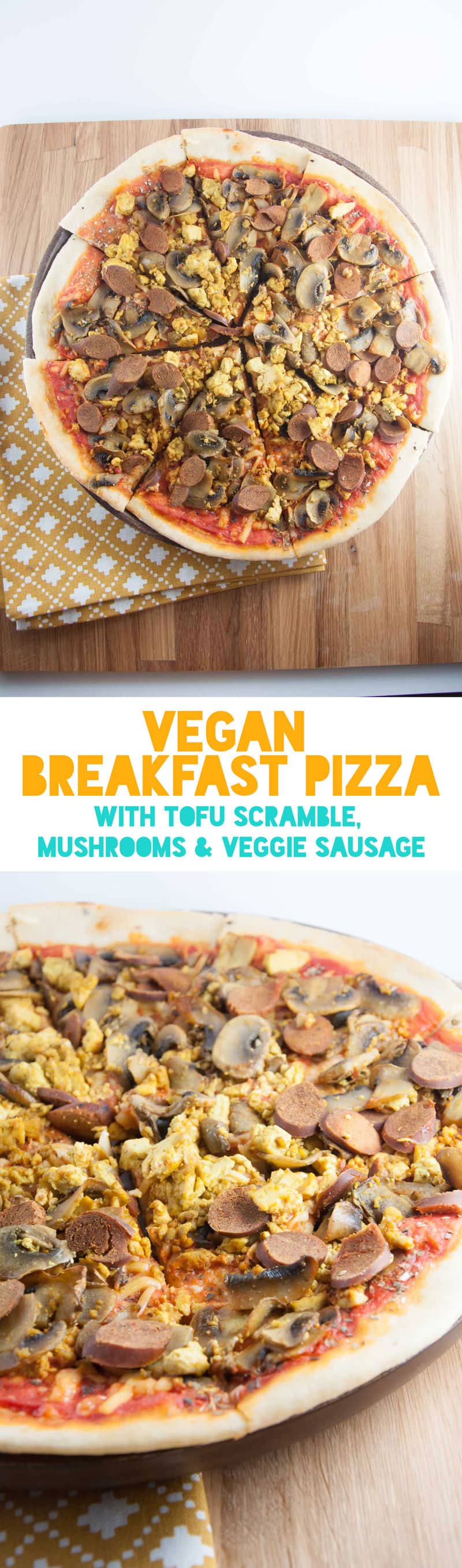 Vegan Breakfast Pizza | Elephantastic Vegan