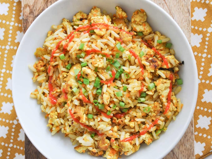 Vegan Egg and Veggie Stir-Fry | ElephantasticVegan.com