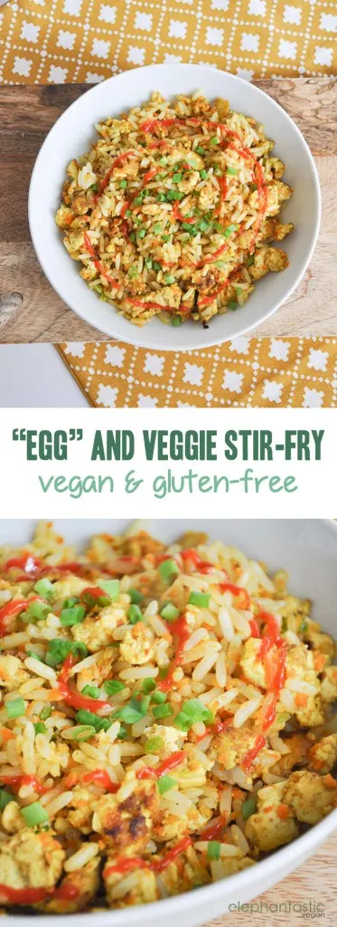 Vegan Egg and Veggie Stir-Fry | ElephantasticVegan.com