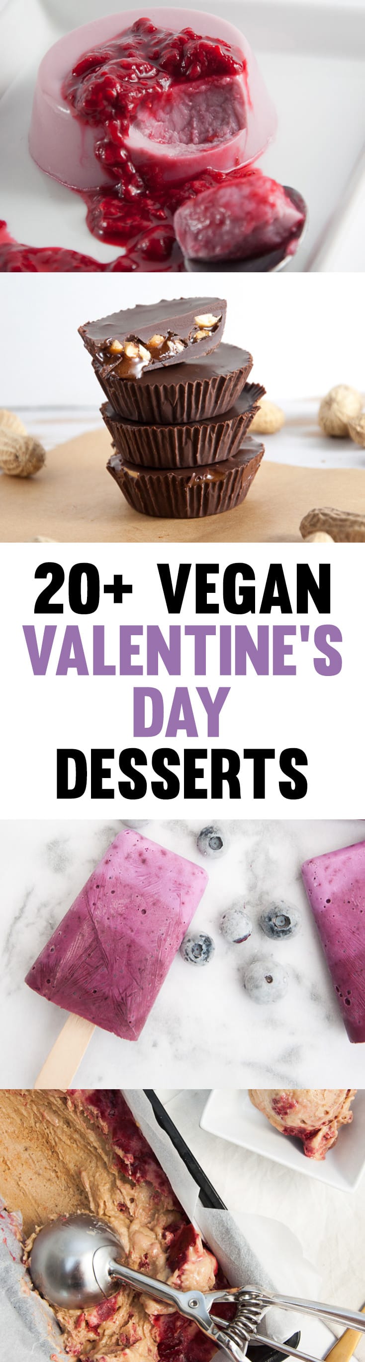 20+ Vegan Valentine's Day Desserts to make for your loved ones! | ElephantasticVegan.com #vegan #valentinesday #desserts #sweets #plantbased