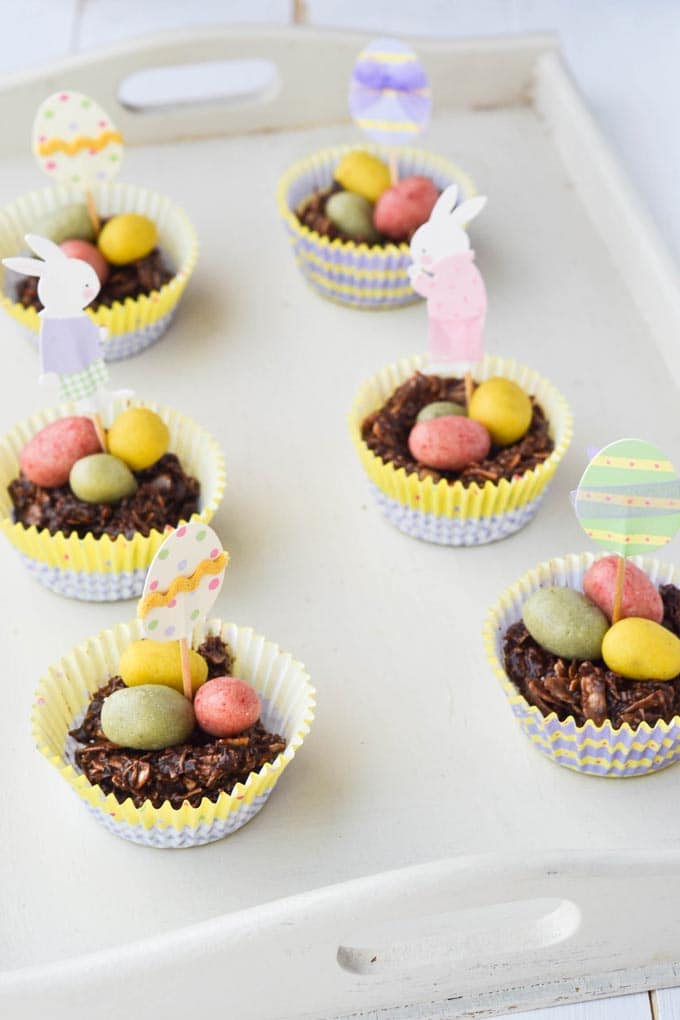 Chocolate Easter Egg Nests by Wallflower Girl