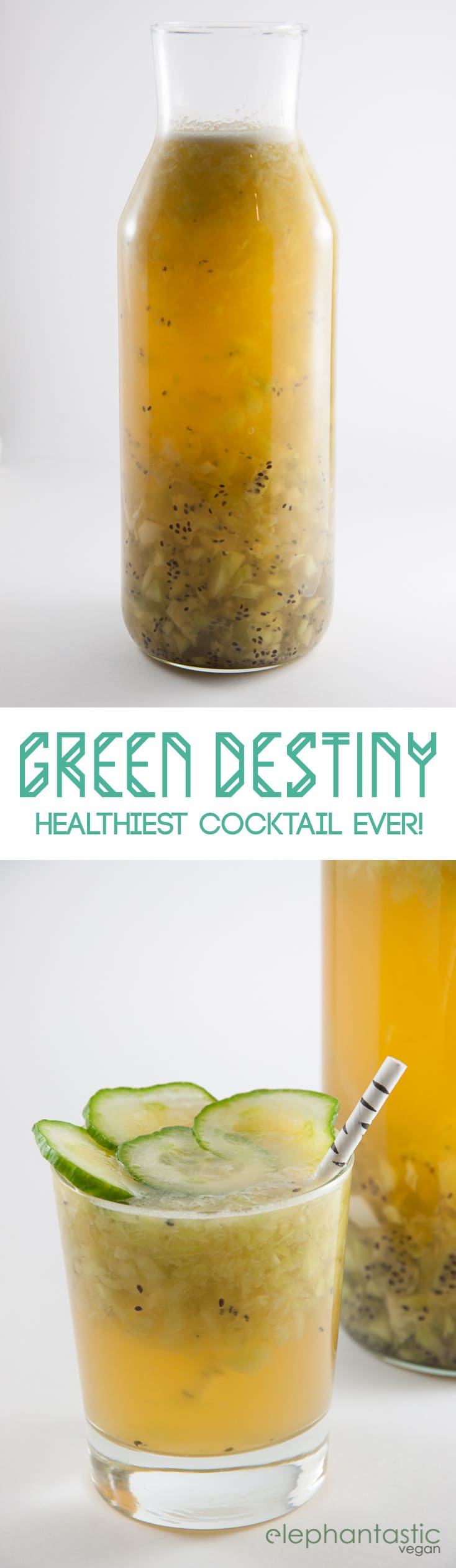 Green Destiny Cocktail | ElephantasticVegan.com