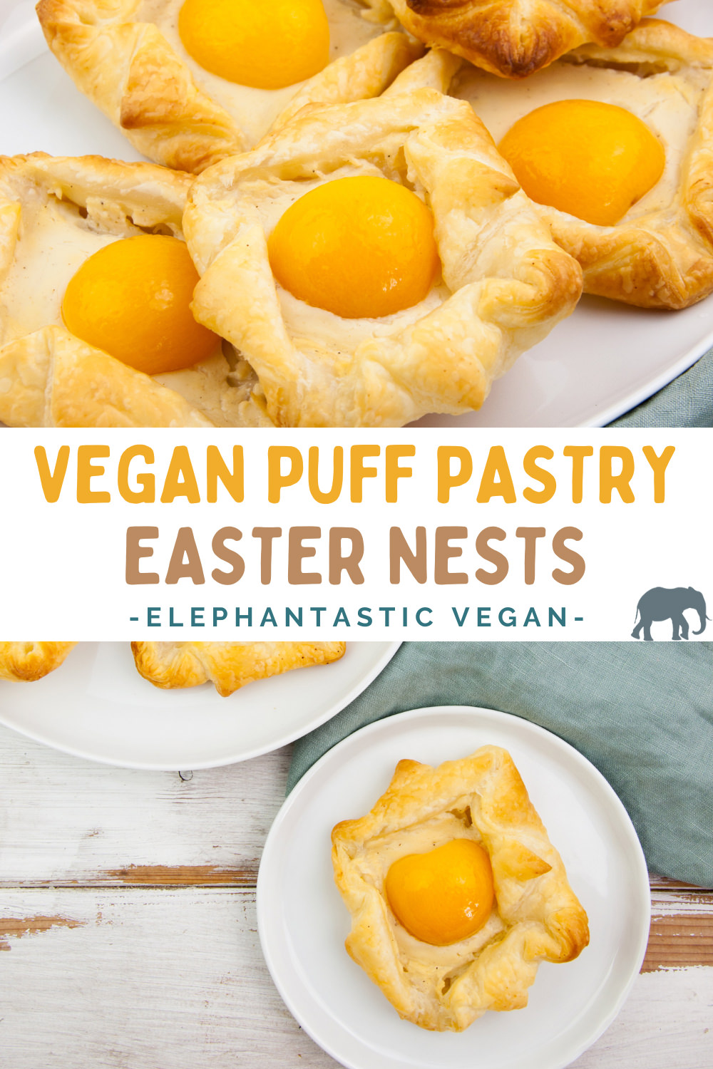 Vegan Puff Pastry Easter Nests