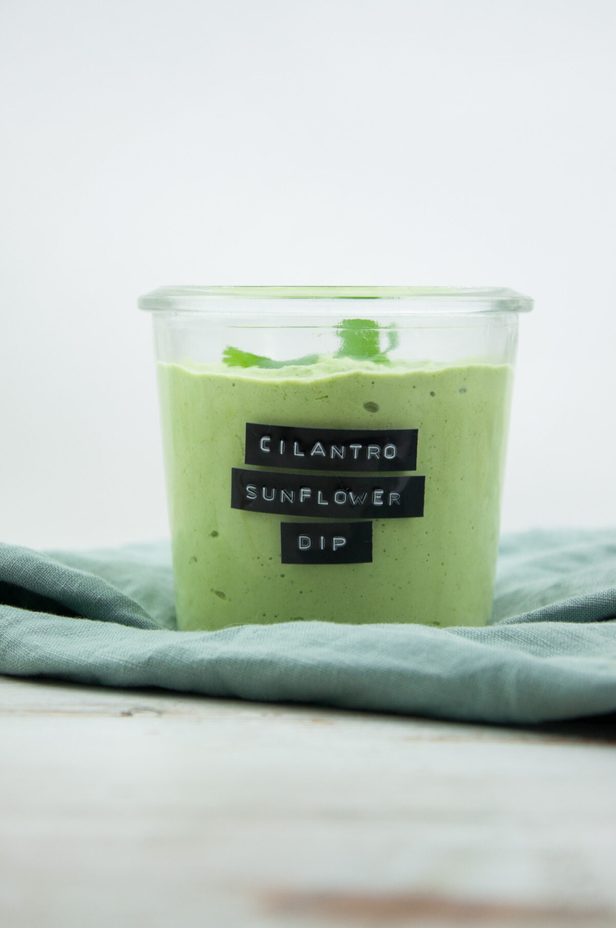 Vegan Cilantro Lemon Sunflower Seed Dip