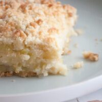 Vegan Rhubarb Crumble Cake | ElephantasticVegan.com