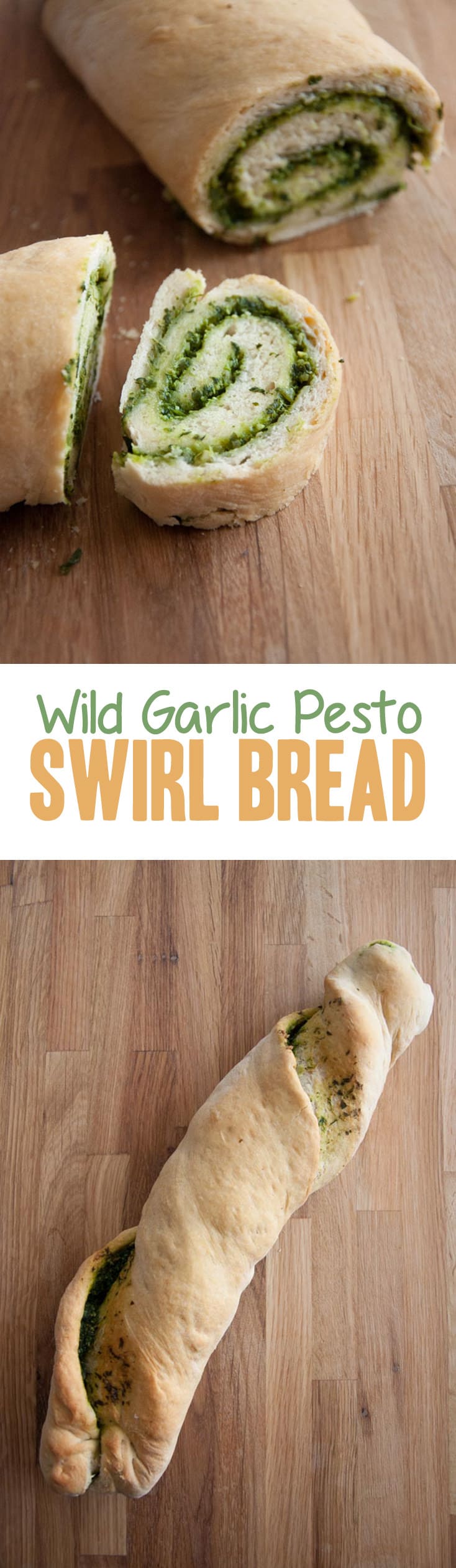 Wild Garlic Pesto Swirl Bread | ElephantasticVegan.com