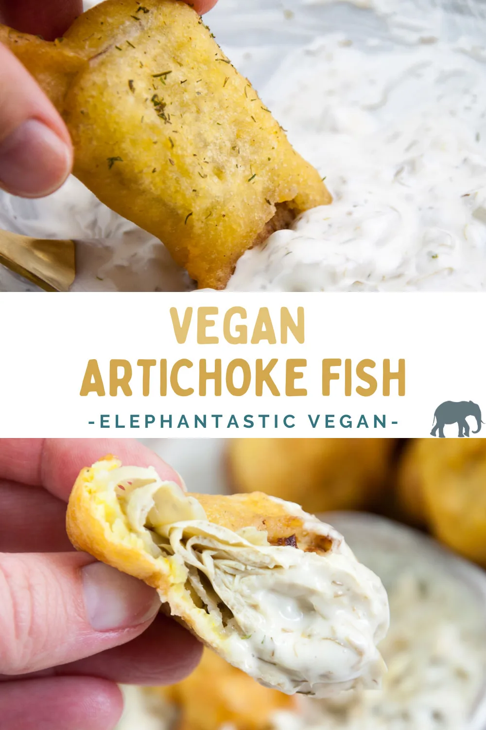 Vegan Artichoke Fish