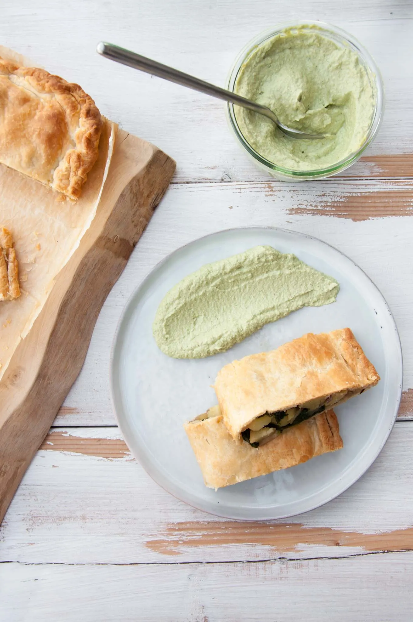 Potato and Spinach Strudel