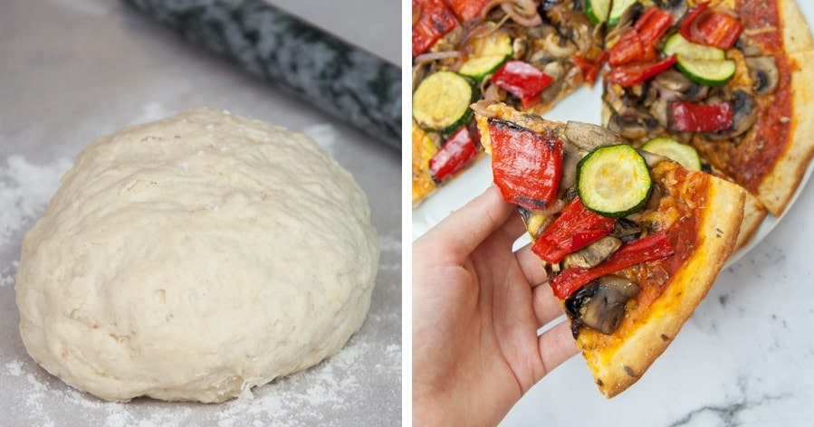 yeast free vegan pizza