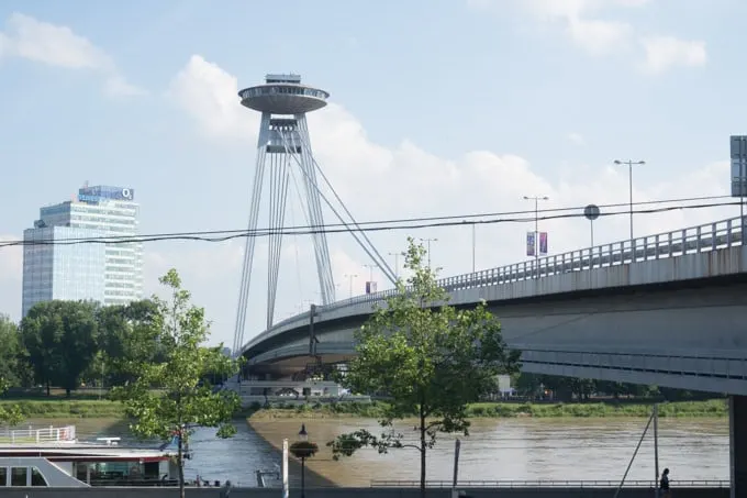 Bratislava Bridge & UFO Restaurant
