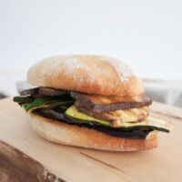 Mediterranean Veggie Sandwich with Smoked Tofu | ElephantasticVegan.com