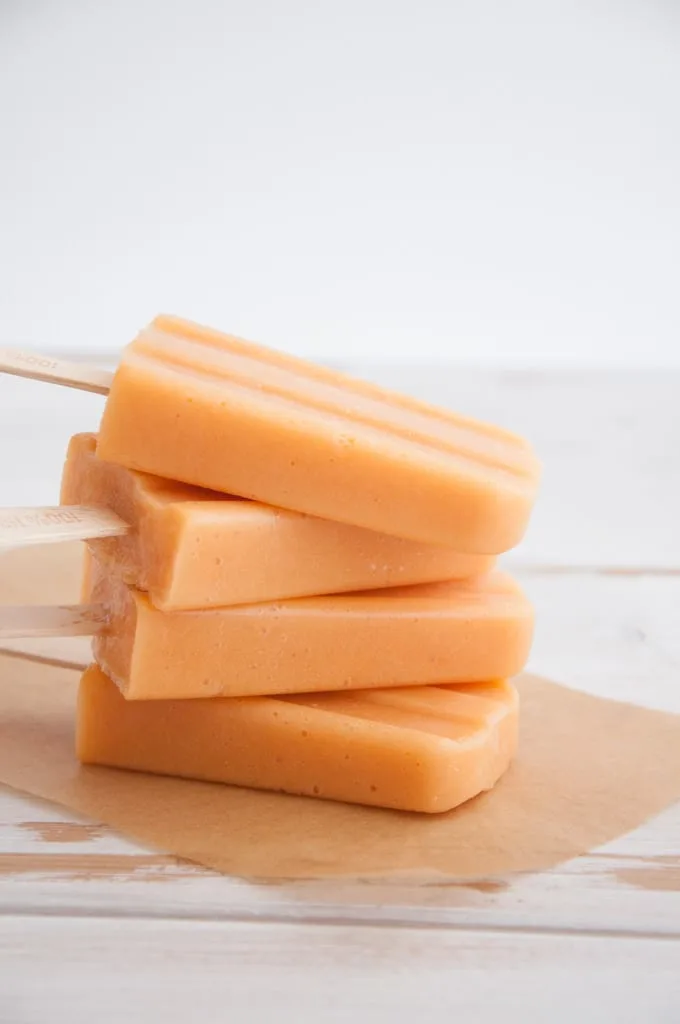 Cantaloupe Lucuma Popsicles | ElephantasticVegan.com