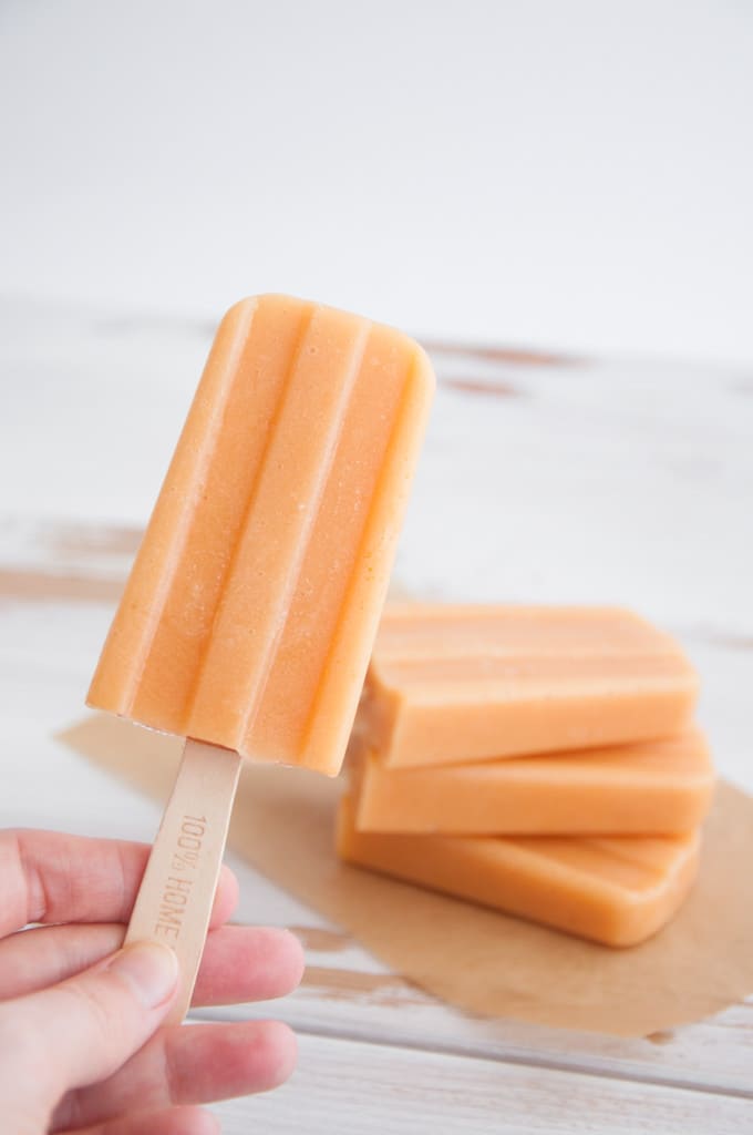 Cantaloupe Lucuma Popsicles | ElephantasticVegan.com