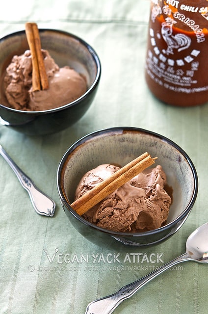 Chocolate Sriracha Ice Cream - Vegan Yack Attack