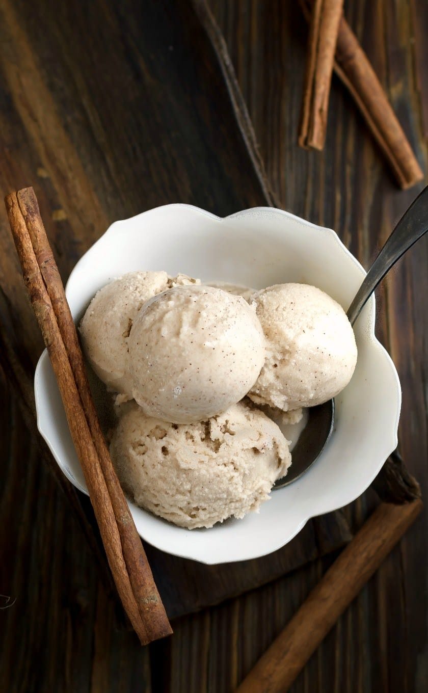 Coconut Milk Cinnamon Ice Cream - Eat Healthy Eat Happy
